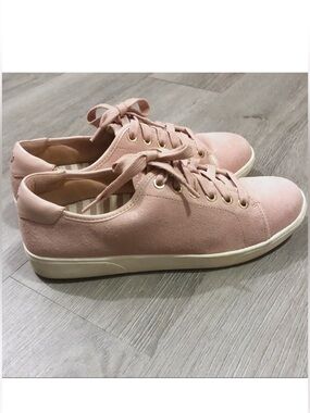Vionic Blush Pink suede Lace-Up Sneakers!